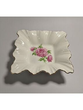 Vintage Royal Adderley Fine Bone China Chrysanthemum Pin/Trinket Dish 4.5"